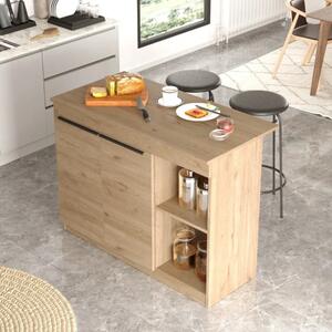 Tavolo bar bancone moderno 120x60 cm cucina penisola rovere Fork