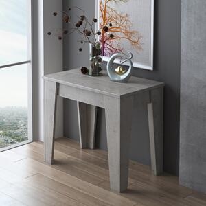 Tavolo consolle allungabile 54/306 cm 3 metri moderno grigio cemento Ruma
