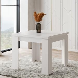 Tavolo da pranzo allungabile quadrato moderno 90/180 cm bianco Noro