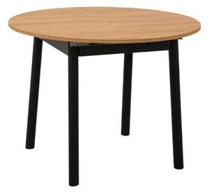 Tavolo moderno da pranzo rettangolare 100x100 cm rovere nero Sery