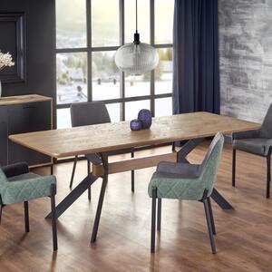 Tavolo allungabile moderno da pranzo 160/220 rovere nero Zavio
