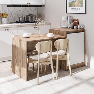 Tavolo bar bancone moderno 160 cm isola cucina penisola rovere bianco Convivio
