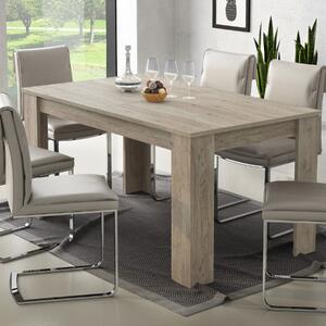 Tavolo da pranzo allungabile moderno 160/220 cm rovere grigio Elva