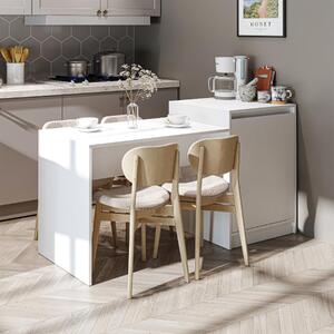Tavolo bar bancone moderno 160 cm isola cucina penisola bianco Convivio