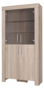 Vetrinetta mobile contenitore 4 ante 100xH201 rovere Yuma