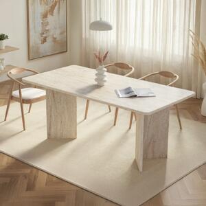 Tavolo moderno da pranzo rettangolare 180x90 cm marmo Cadice