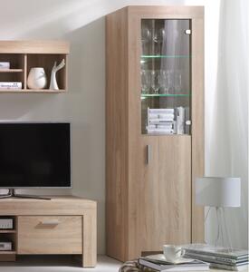 Vetrinetta mobile contenitore 2 ante destra 60xH201 rovere Yuma