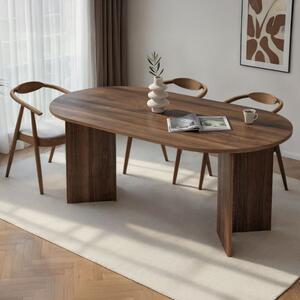 Tavolo moderno da pranzo rettangolare 180x90 cm wengè Ferrara