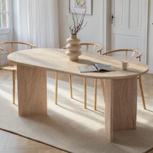 Tavolo moderno da pranzo rettangolare 180x90 cm marmo Ferrara