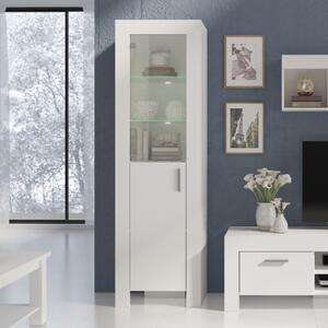 Vetrinetta mobile contenitore 2 ante sinistra 60xH201 bianco Yuma