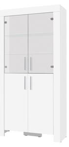 Vetrinetta mobile contenitore 4 ante 100xH201 bianco Yuma