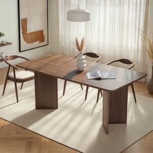 Tavolo moderno da pranzo rettangolare 180x90 cm noce Cadice