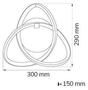 Wofi 4134.01.88.9000 - Applique a LED INDIGO LED/14W/230V