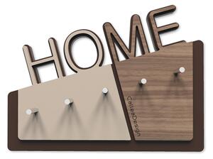 CALLEADESIGN Portachiavi da parete in legno HOME col. Wallnut