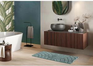 Tappeto arredo bagno Zen in cotone 100% Verde 50X80