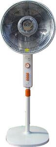 Eltronic Stufa Elettrica al Carbonio Ventilatore da Pavimento Potenza 900 Watt colore Bianco e Arancio - SA9680