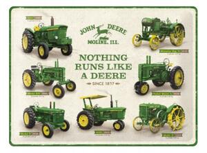 Targa in metallo John Deere - Model Chart