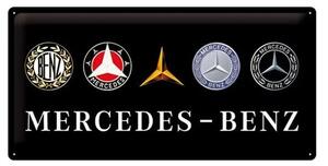 Targa in metallo Mercedes-Benz - Logos