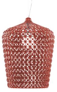 Lampada a sospensione Kartell, Kabuki, Rosso, Soggiorno, Plastica, Design