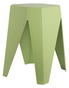 Sgabello verde in plastica Cherish – Leitmotiv
