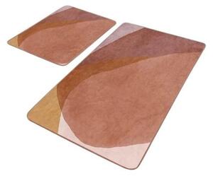 Set di tappetini per il bagno marroni in velluto 2 pz 60x100 cm – Mila Home