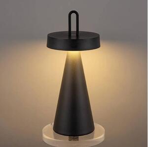Lampada da tavolo LED dimmerabile ricaricabile a sfioramento per esterni HALO LED/1,5W/3,7V 3000 mAh IP44 nera