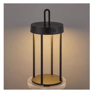 Lampada da tavolo ricaricabile dimmerabile a tocco per esterni GENTLE LED/1,5W/3,7V 3000 mAh IP44 nero