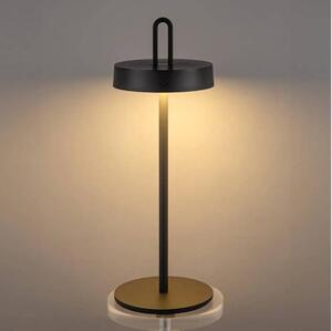 Lampada da tavolo dimmerabile a sfioramento ricaricabile per esterni LED SHINE LED/1,5W/3,7V 3000 mAh IP44 nera
