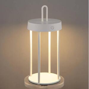 Lampada da tavolo touch LED ricaricabile dimmerabile per esterni GENTLE LED/1,5W/3,7V 3000 mAh IP44 bianca