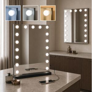 BRILAGI - LED Specchio da trucco dimmerabile HOLLYWOOD LED/15W/230V 55x77 cm nero