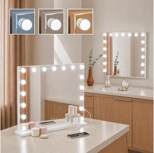 BRILAGI - Specchio da trucco LED dimmerabile HOLLYWOOD LED/15W/230V 60x50 cm bianco