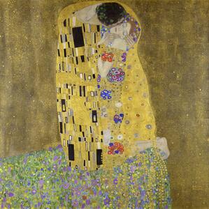 Gustav Klimt - Stampa artistica Il Bacio, (40 x 40 cm)