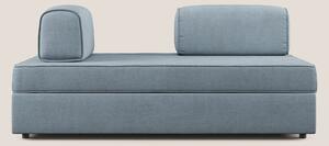 Liberty divano con pouf estraibile e schienali movibili in tessuto mor