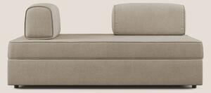 Liberty divano con pouf estraibile e schienali movibili in tessuto mor