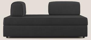 Liberty divano con pouf estraibile e schienali movibili in tessuto mor