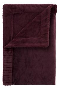 Coperta viola scuro in micropile 150x200 cm Velvet and Faux Fur – Catherine Lansfield