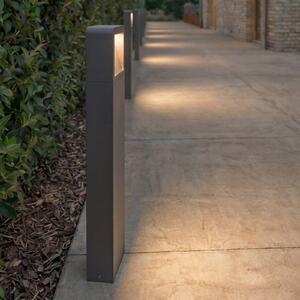 Lampioncino da giardino LEYA Lucande, Nero, Alluminio, Moderno, Lampada LED da esterni