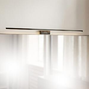 Lampada LED da Specchio 80cm Nera 15W IP54 Tripla Installazione Colore Bianco Naturale 4.000K
