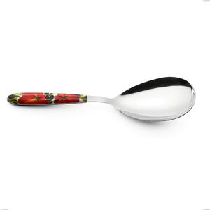 Pala riso Vero Albenga, acciaio 18.0 nickel free, manicatura pbt sublimato acciaio lucido, lunghezza 252 mm