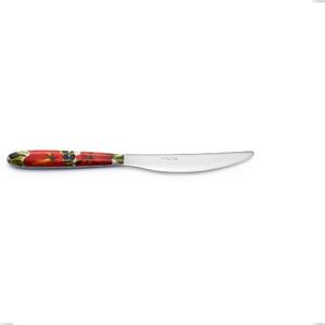 Coltello tavola Vero Albenga, acciaio 18.0 nickel free, manicatura pbt sublimato acciaio lucido, lunghezza 225 mm