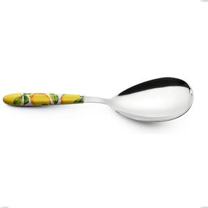 Pala riso Vero Sorrento, acciaio 18.0 nickel free, manicatura pbt sublimato acciaio lucido, lunghezza 252 mm