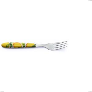 Forchetta tavola Vero Sorrento, acciaio 18.0 nickel free, manicatura pbt sublimato acciaio lucido, lunghezza 205 mm