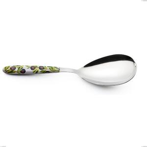 Pala riso Vero Taggia, acciaio 18.0 nickel free, manicatura pbt sublimato acciaio lucido, lunghezza 252 mm