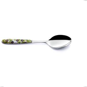Cucchiaio da servizio Vero Taggia, acciaio 18.0 nickel free, manicatura pbt sublimato acciaio lucido, lunghezza 250 mm