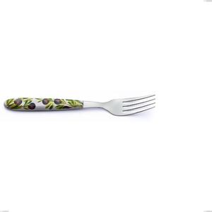 Forchetta tavola Vero Taggia, acciaio 18.0 nickel free, manicatura pbt sublimato acciaio lucido, lunghezza 205 mm