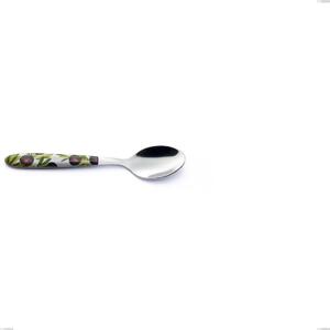 Cucchiaino caff� Vero Taggia, acciaio 18.0 nickel free, manicatura pbt sublimato acciaio lucido, lunghezza 140 mm