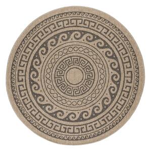Tappeto rotondo per esterni nero e beige ø 120 cm Comilla - Ayyildiz Carpets