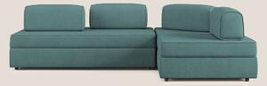 Liberty divano angolare con pouf estraibile e schienali movibili in te