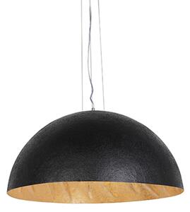 Lampada a sospensione intelligente nera con oro 70 cm con Wi-Fi A60 - Magna