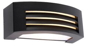 Lampada da parete per esterni intelligente nera IP44 con Wi-Fi A60 - Hurricane